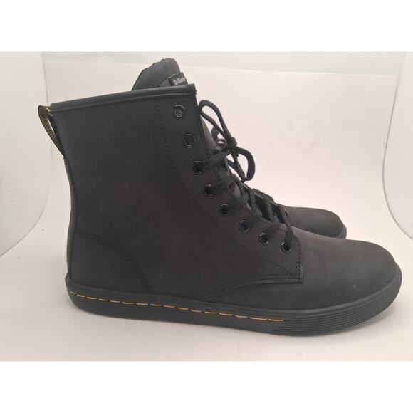 Dr. Marten Sheridan 8 Eye Combat Boot Black Matte Women's Size 11 - Picture 5 of 12